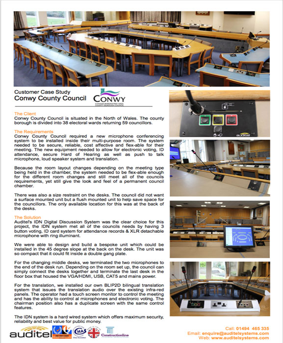Conwy County Council | Case Study | Auditel